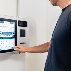 Inmatning av registreringsnumret för att hämta fordonet.