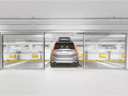 Car parked in a car park system