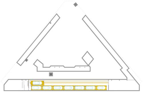 Diagram showing the layout of the parking systems within the building